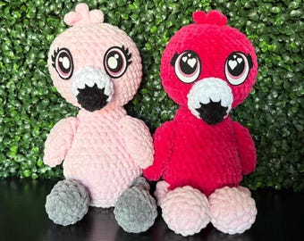 Crochet Flamingo Plushie