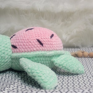 Peluche tartaruga anguria all'uncinetto