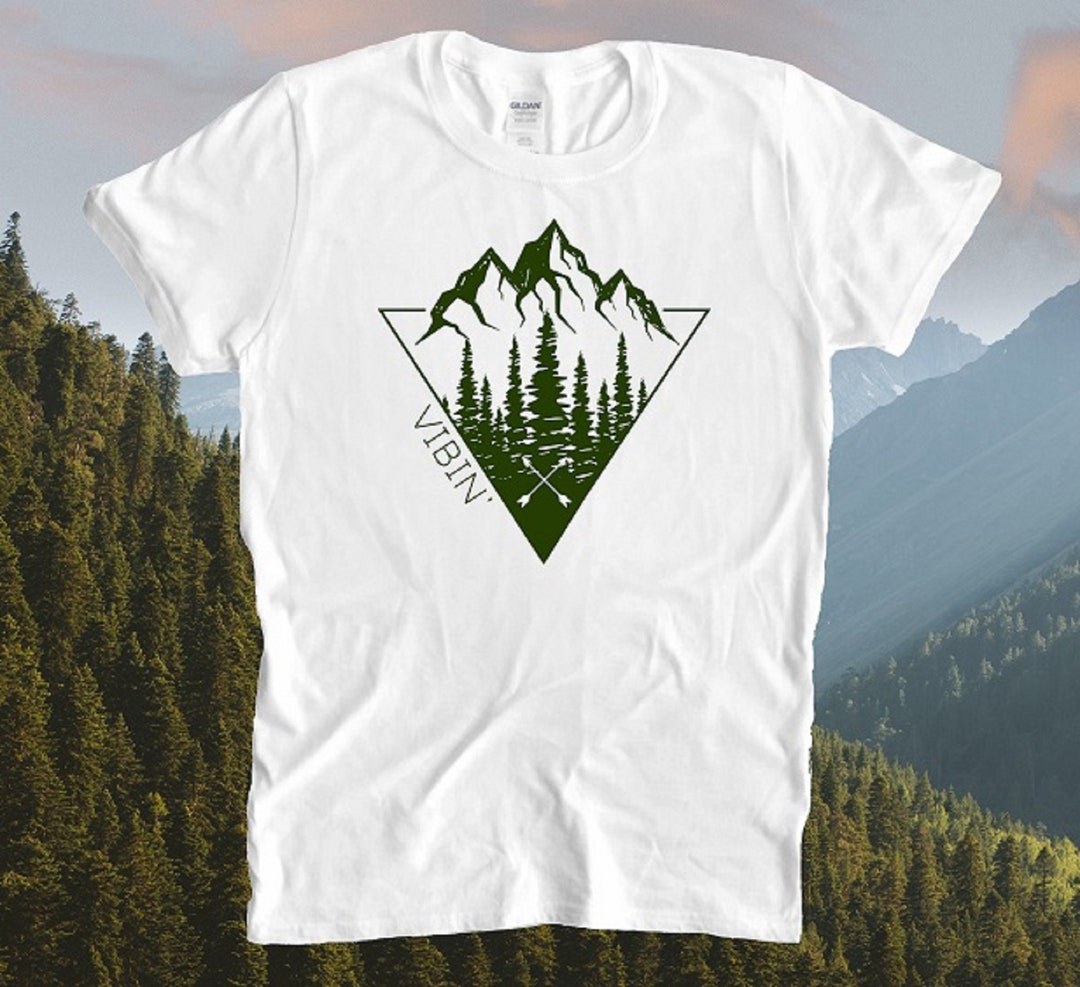 Vibin' Short-sleeve Unisex T-shirt / Nature Mountains - Etsy