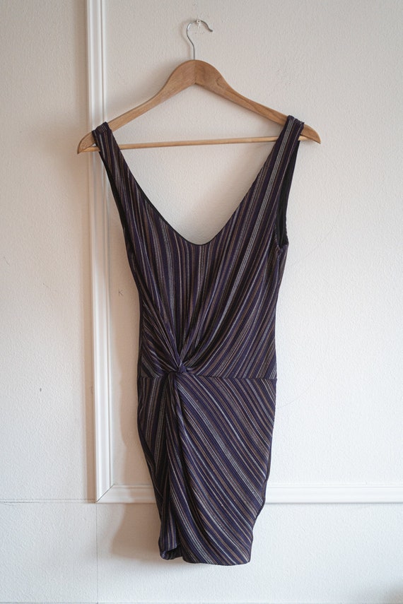 GUESS Minidress with metallic striped pattern. 90… - image 6