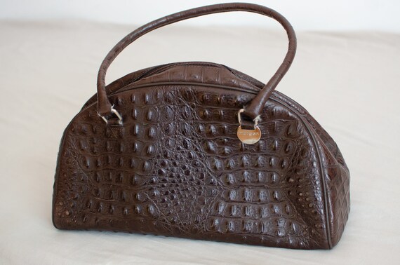 Crocodile Embossed Baguette Bag, Fashion Y2k Shoulder Bag, Women's