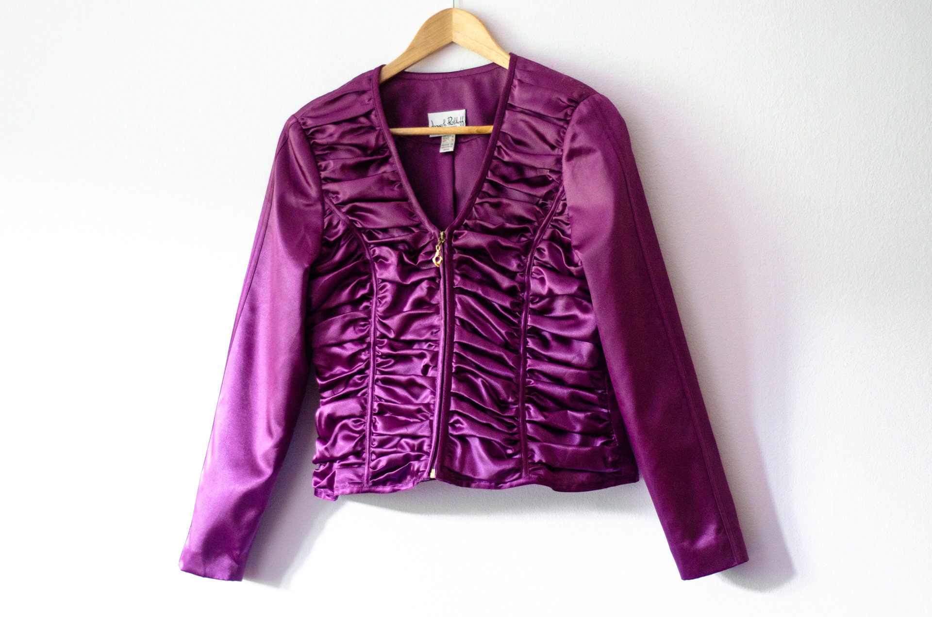 Purple Satin Bolero - Etsy