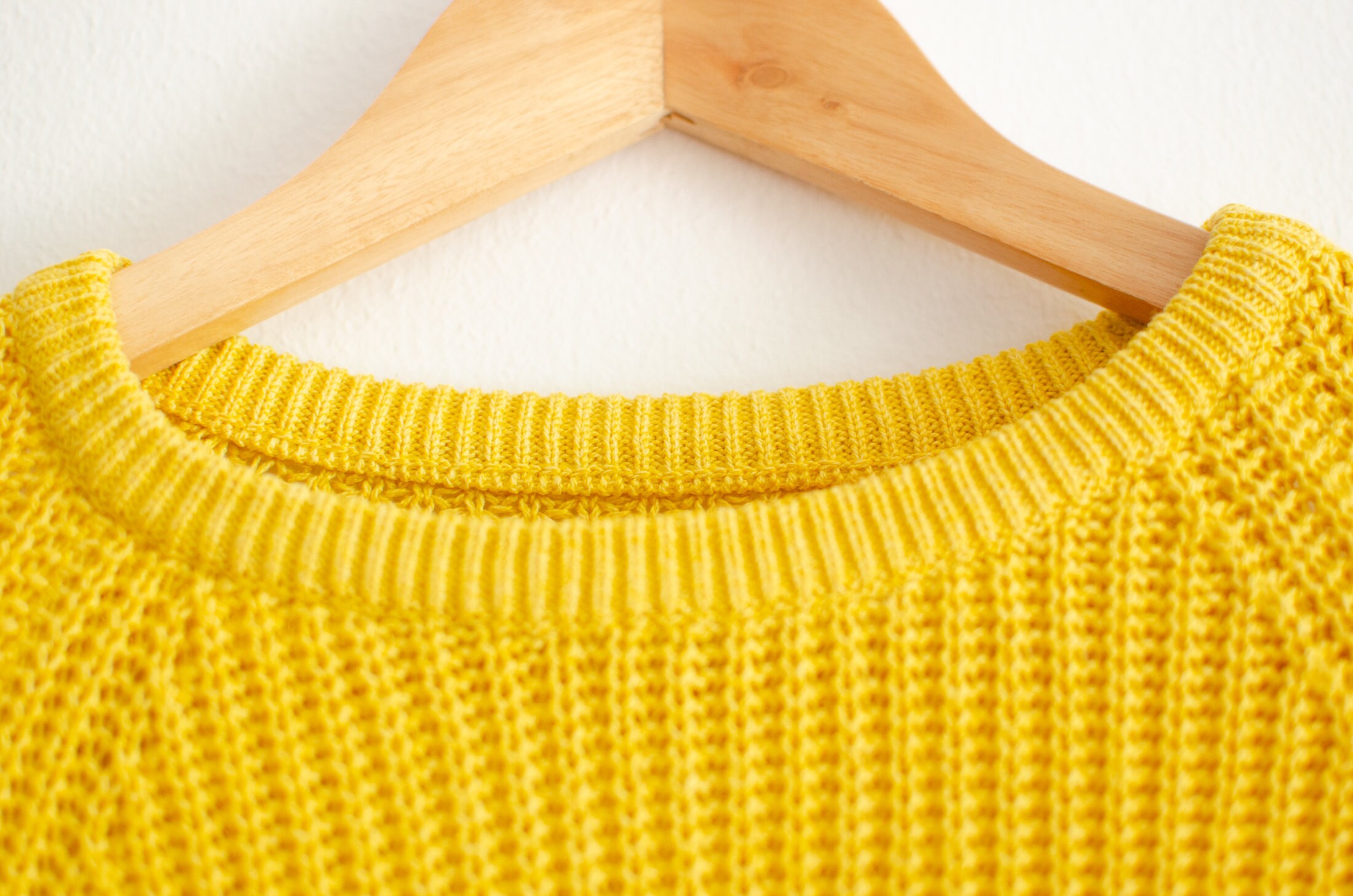 80's Yellow Knit Sweater / Made in Italy / 100% Cotton - Etsy