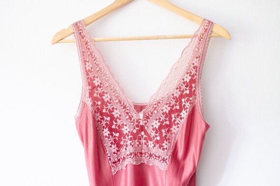 '60s-'70s Lace nighty dress/PINK main image 0