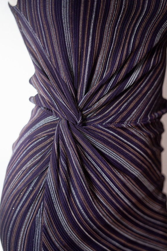 GUESS Minidress with metallic striped pattern. 90… - image 9