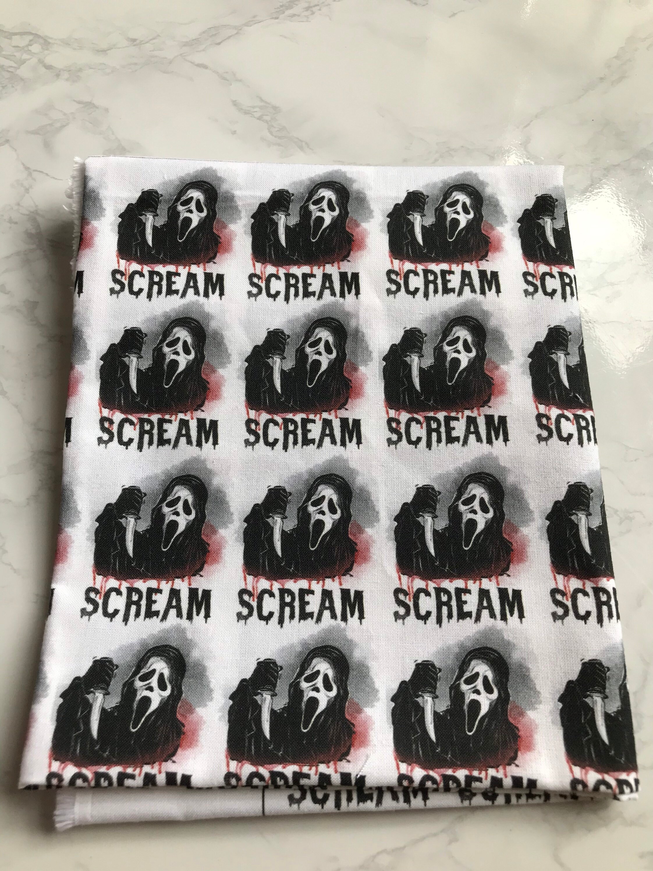 Scream Cotton Fabric Etsy UK