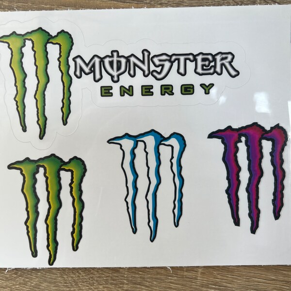 Monster Energy Stickers Etsy UK