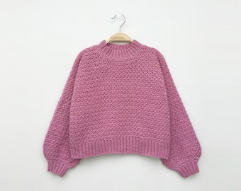 Easy Kids Crochet Sweater Pattern: Sizes 1Y to 14Y (English)