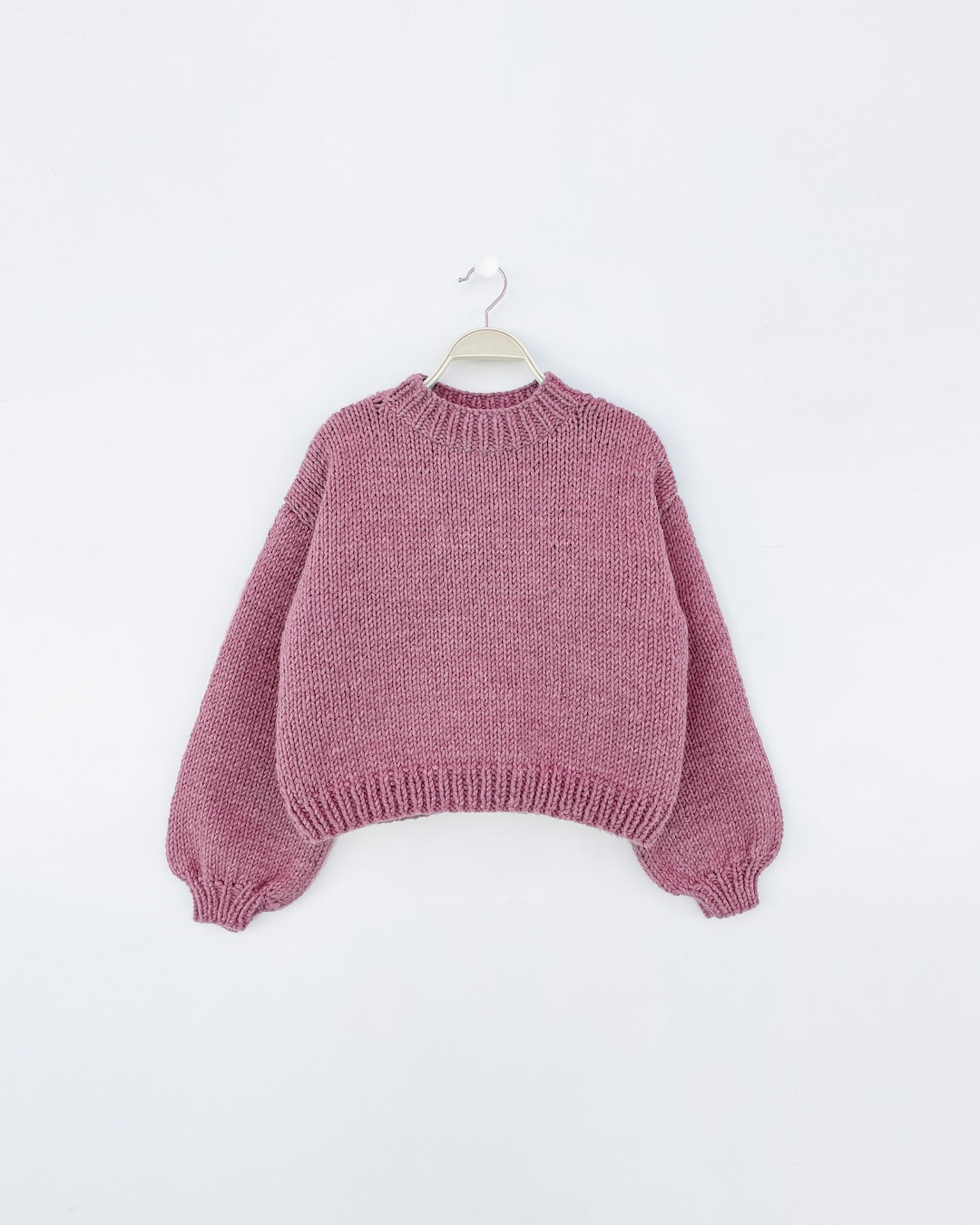 Chunky Kids Knitting Sweater Pattern, Easy Knit Sweater Pattern, Girl ...