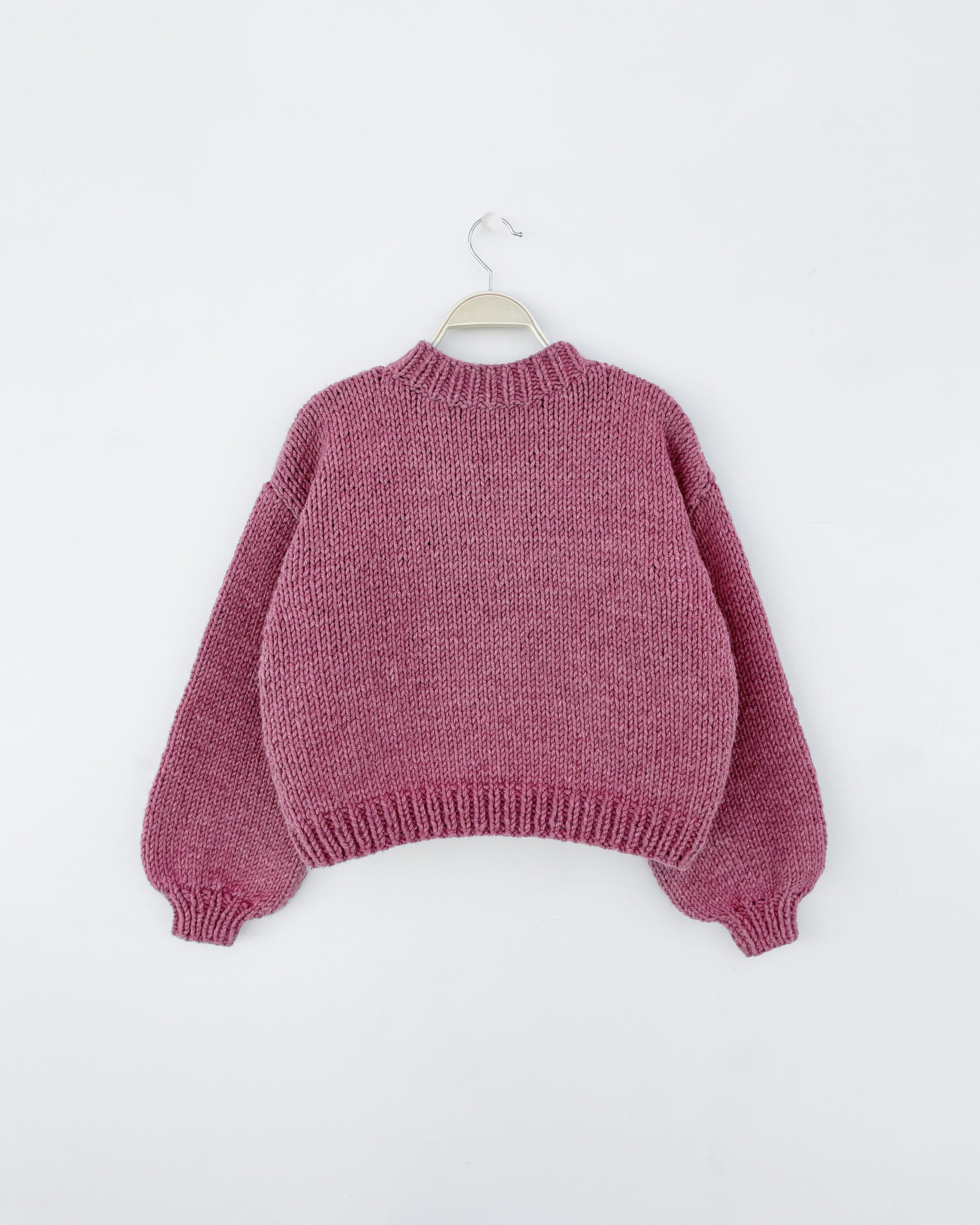 Chunky Kids Knitting Sweater Pattern Easy Knit Sweater - Etsy
