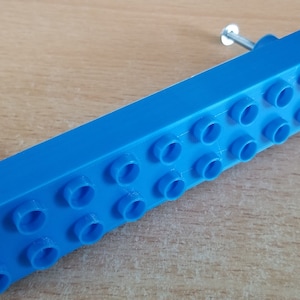 Block style Coloured drawer handles (1 item) suitable for ikea furniture please specify holes spacing when ordering (any size available).