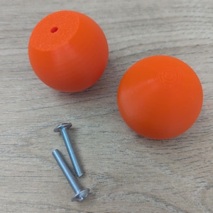 Round Colourful wardrobe or drawer handles / knobs perfect for children&#39;s rooms. Mix and match colours and sizes for extra fun.