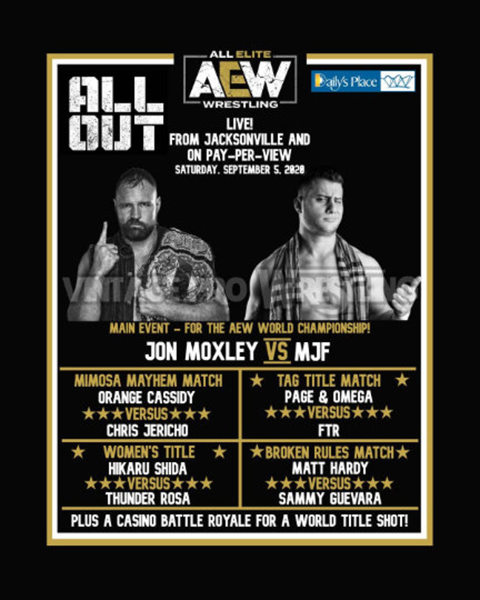 AEW Special Event Posters Etsy
