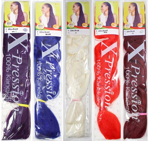 XPRESSION Xpression Premium Ultra Braid 82 165g Hair Etsy