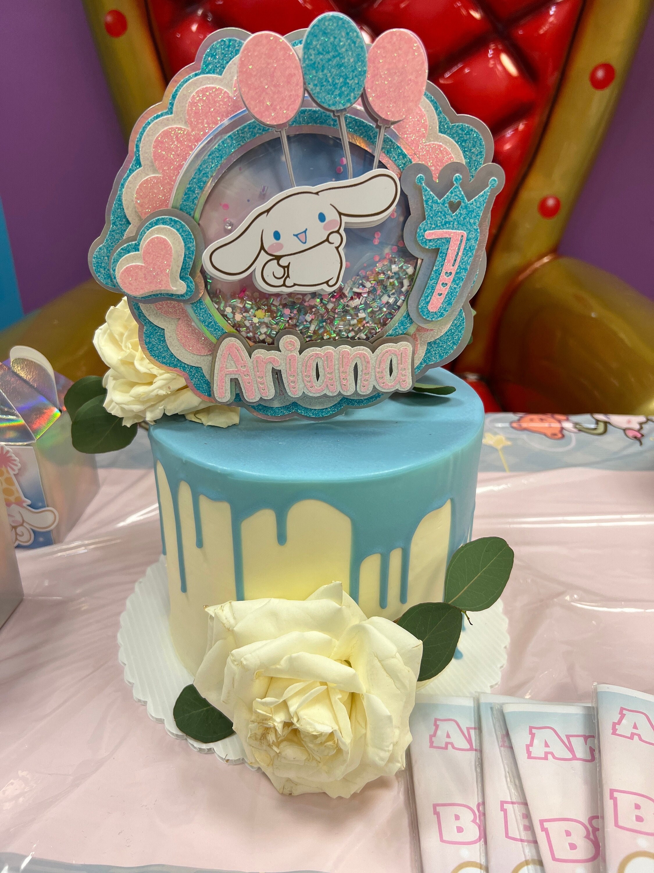 Cinnamoroll  3D Cake Topper Shaker, Custom cake topper | cake topper | custom order | custom party favors