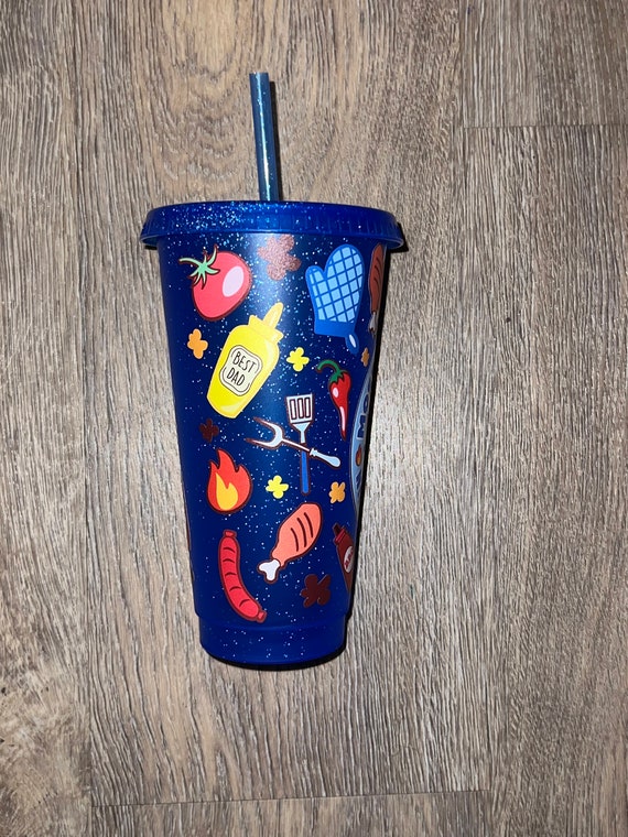 Bluey & Bingo Cold Cup, Starbucks Style, Cold Cup, Tumbler, Cup With Lid  and Straw 