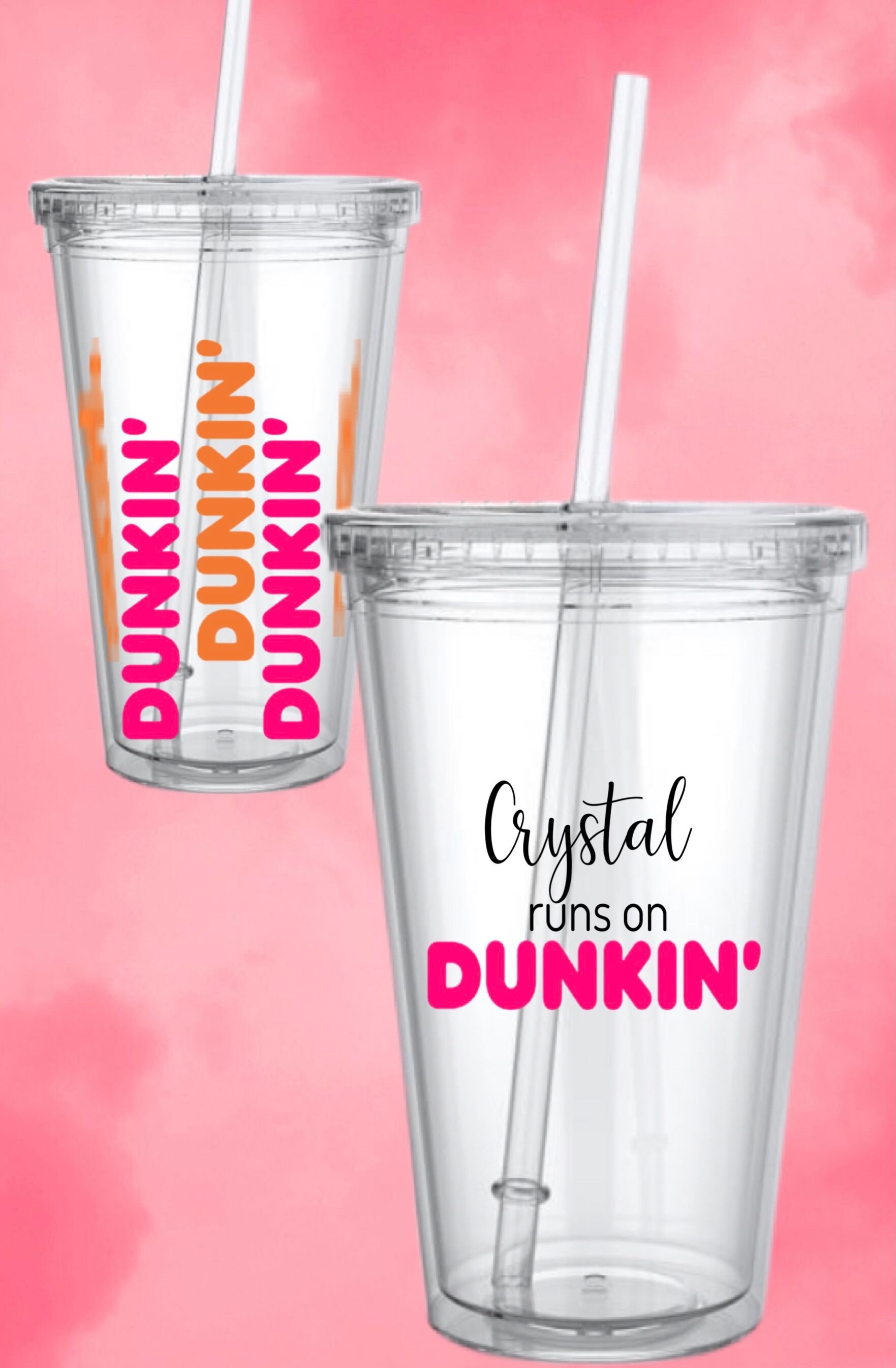 Dunkin Donuts Tumbler 16 Oz Tumblers Gifts Etsy