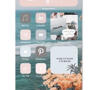 BEACH DREAM Aesthetic Ios14 App Icons Ios14 Widget Covers - Etsy