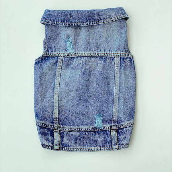 Cute & Stylish Denim Vest for Small Dogs