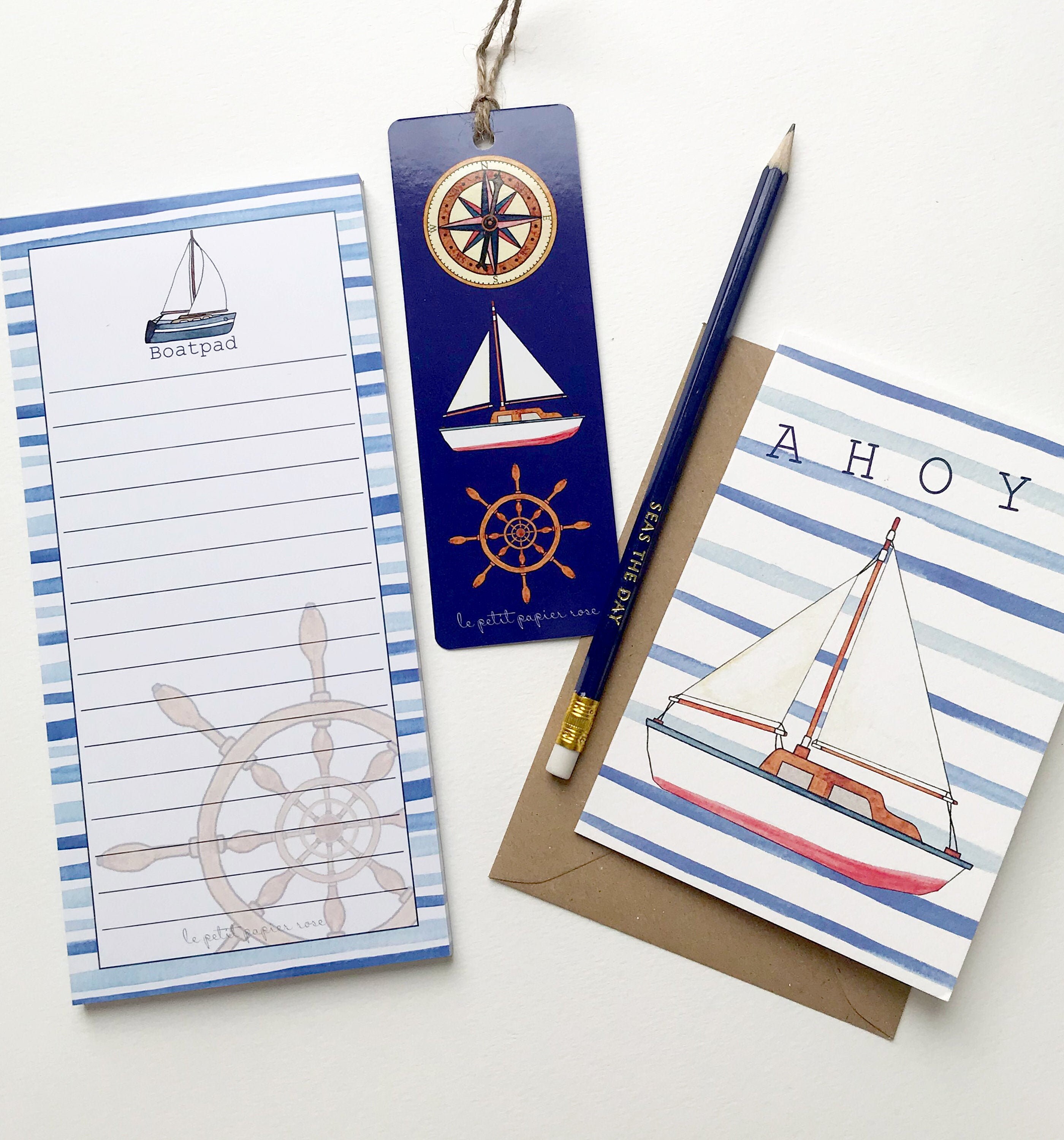 Sailing Gift Set for Men Nautical Stationery for Etsy