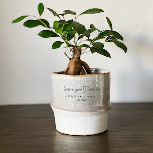Personalized Planter Gift | POT ONLY | New Home Gift, Mother's Day Gift, Graduation, Condolences, Minimal Pot, Indoor Plants in Pot
