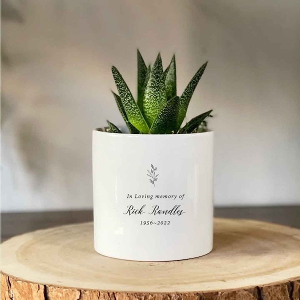 Personalized Condolences Gift | Plant Not Included | Funeral, Loss of a Loved One, Mourning, Grieving, Passing, Sympathy Gift