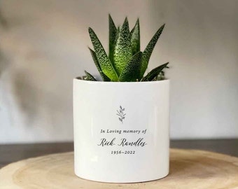 Personalized Condolences Gift | Plant Not Included | Funeral, Loss of a Loved One, Mourning, Grieving, Passing, Sympathy Gift