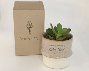 Personalized Succulent Planter | Condolences Gift | Gift for Loved Ones, Pets, Best Friends | Perfect for Plant-Lovers