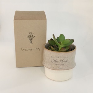 Personalized Succulent Planter | Condolences Gift | Gift for Loved Ones, Pets, Best Friends | Perfect for Plant-Lovers