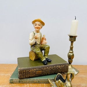Vintage German Porcelain Elderly Man Figurine