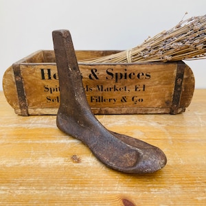 19th Century Child Sized Cast Iron Shoe Last