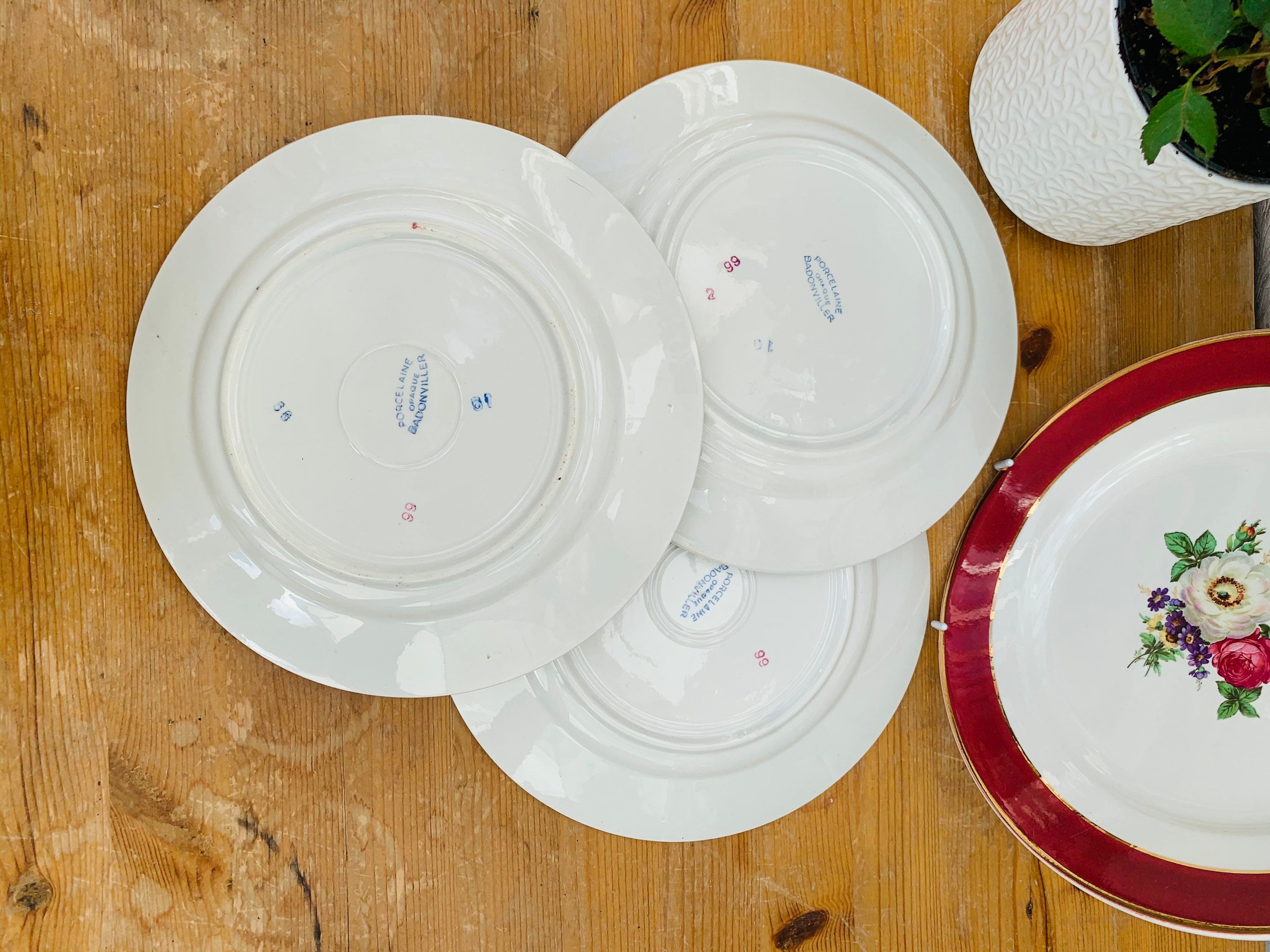 Service de table en porcelaine Badonviller