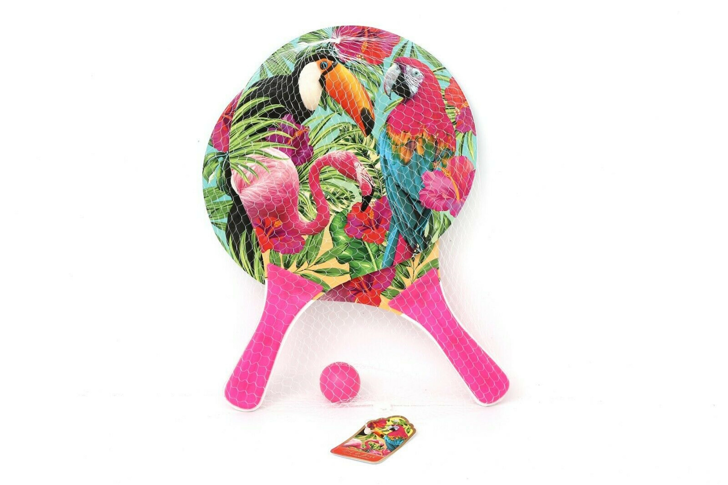 Tropical Print Bat And Ball Game Set Beach Garden Summer Etsy