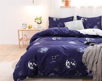 Four Styles Character Themes Duvet Cover Spaceman Space Suit Boys Duvet Set Basketball Comforter Cover Kids Room Decor