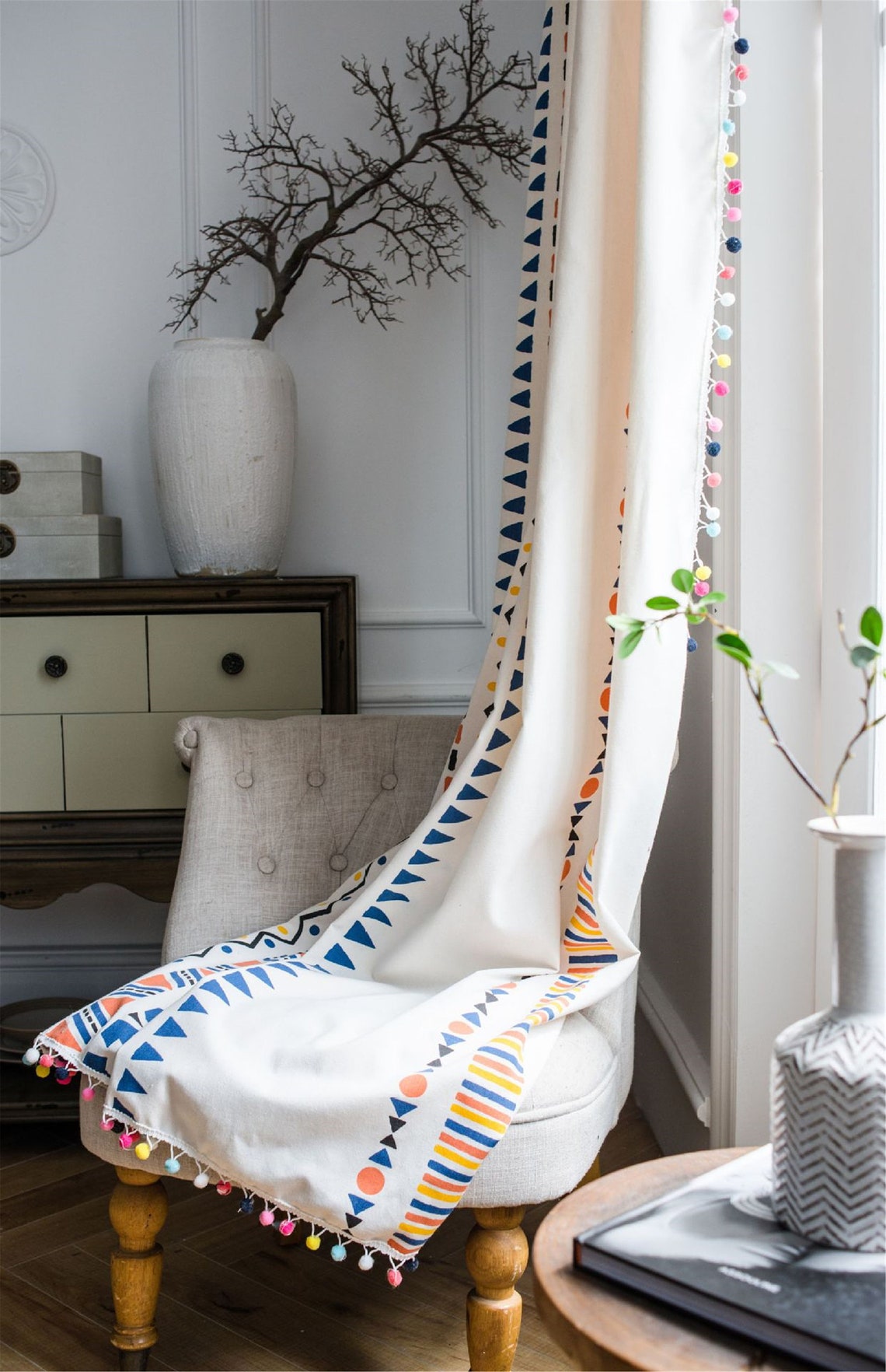 Boho Boho Vorhänge für Wohnzimmer für Schlafzimmer für Etsy