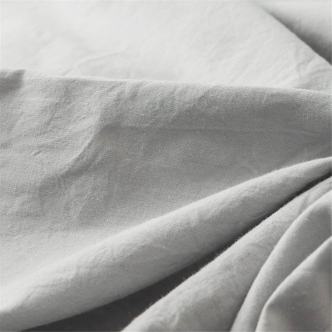 Leichte graue Bettdecke Abdeckung Twin/Queen/König Baumwolle | Etsy