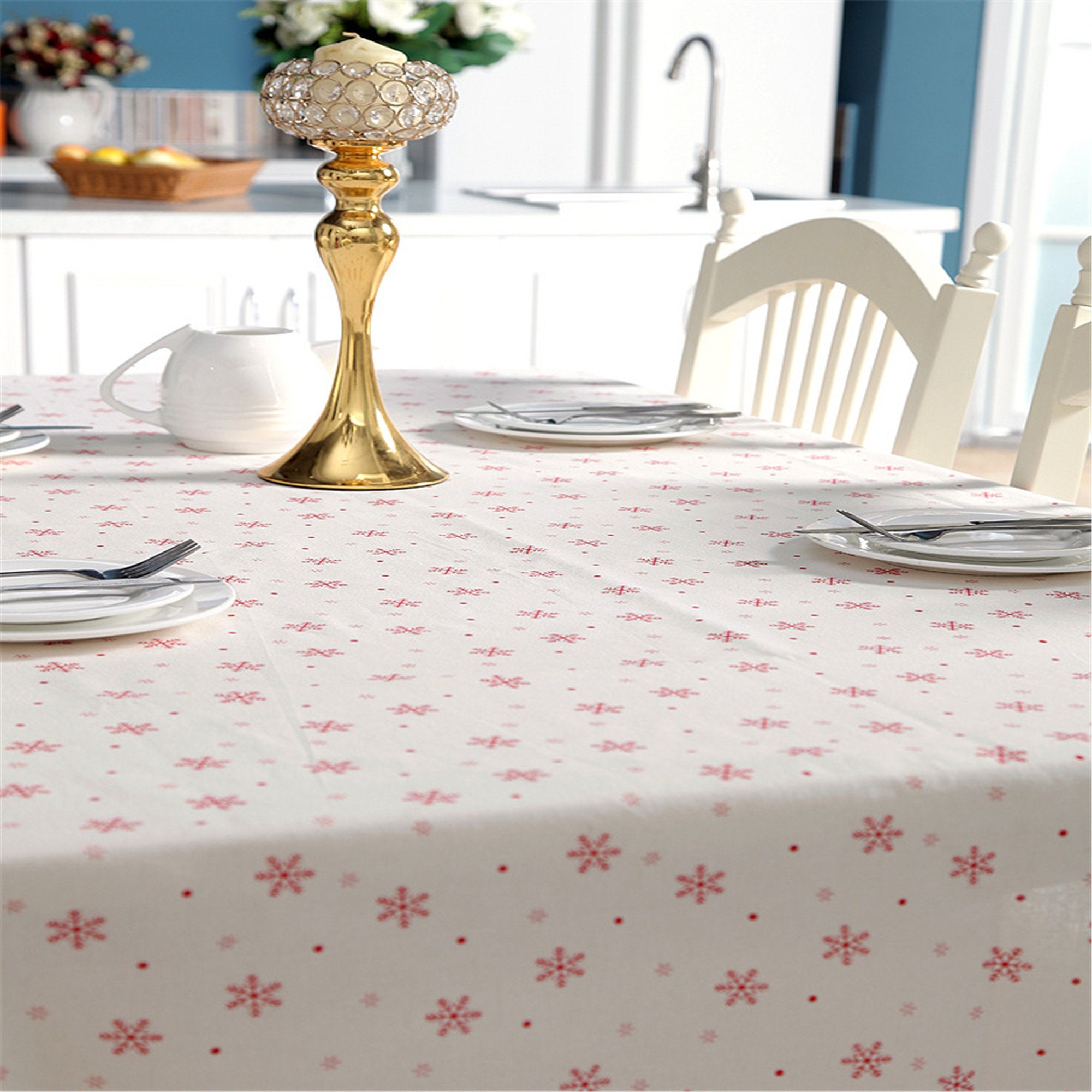 Cotton Tablecloth Rectangle Square Fresh Color Match Table Etsy