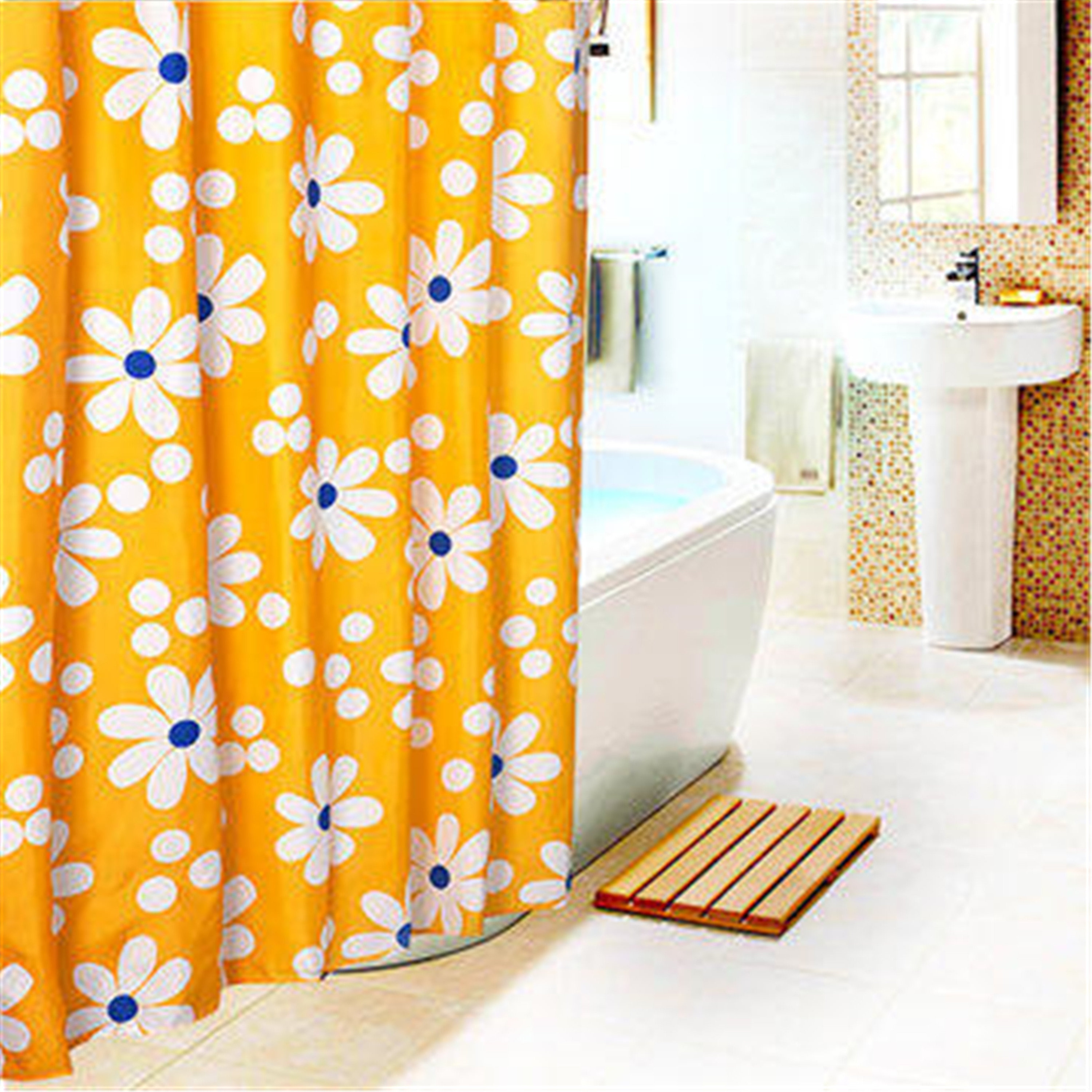 Yellow Floral Shower CurtainsShower Curtains FarmhouseBoho Etsy