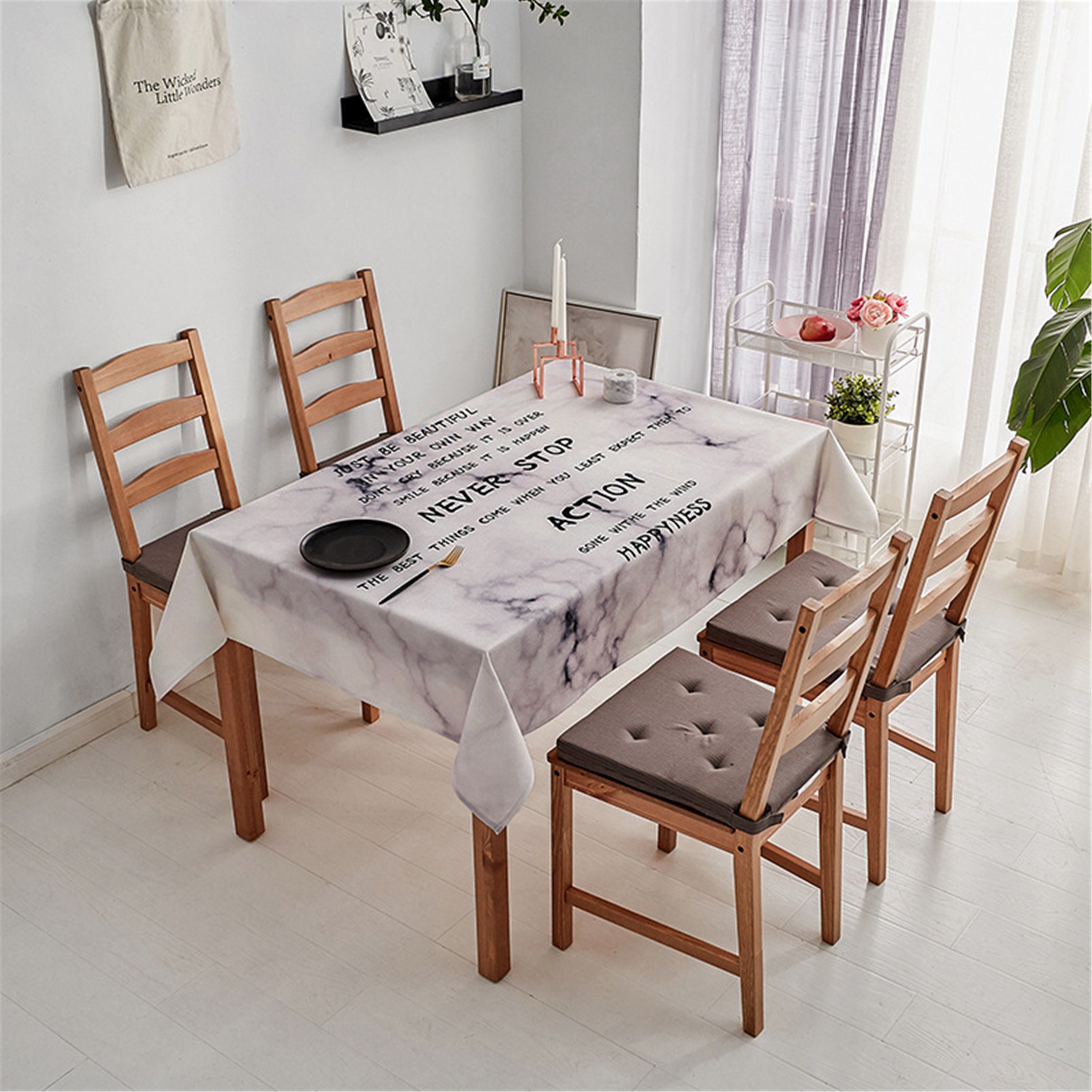 Cotton Linen Tablecloth Rectangle Square Fresh Color Match | Etsy