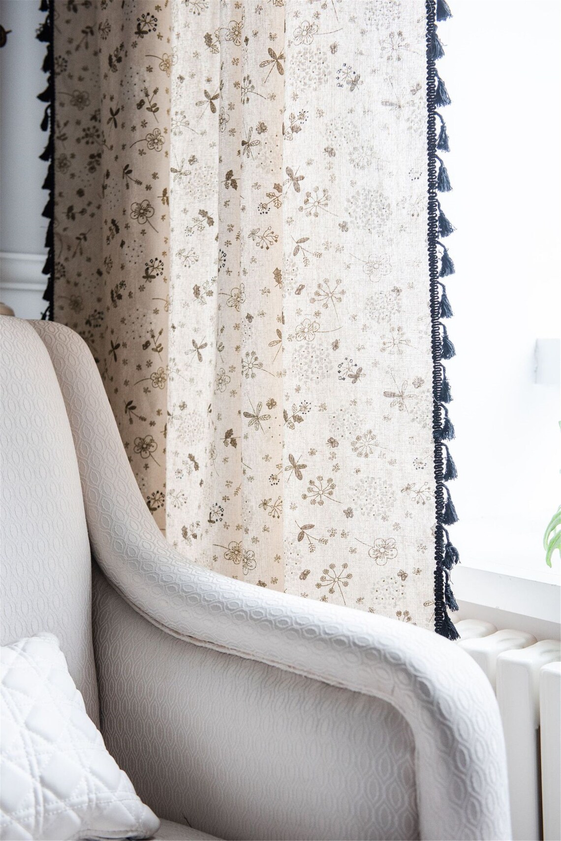 Cute Dandelion Curtains For Living Room For Bedroom For Etsy