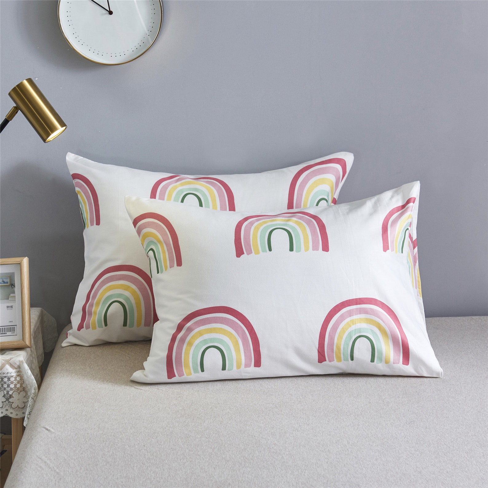 Rainbow Cotton Duvet Cover SetDuvet Cover Twin Full Queen Etsy