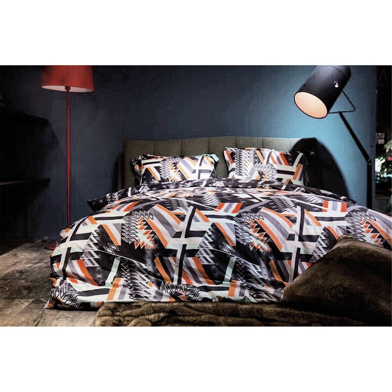 Black Matrix Geometry Pattern Quilt Cover Concise Design 3 Piece Comfort Duvet Cover 4 Seasons Bedding Sets Pillowcases Twin Queen King Size