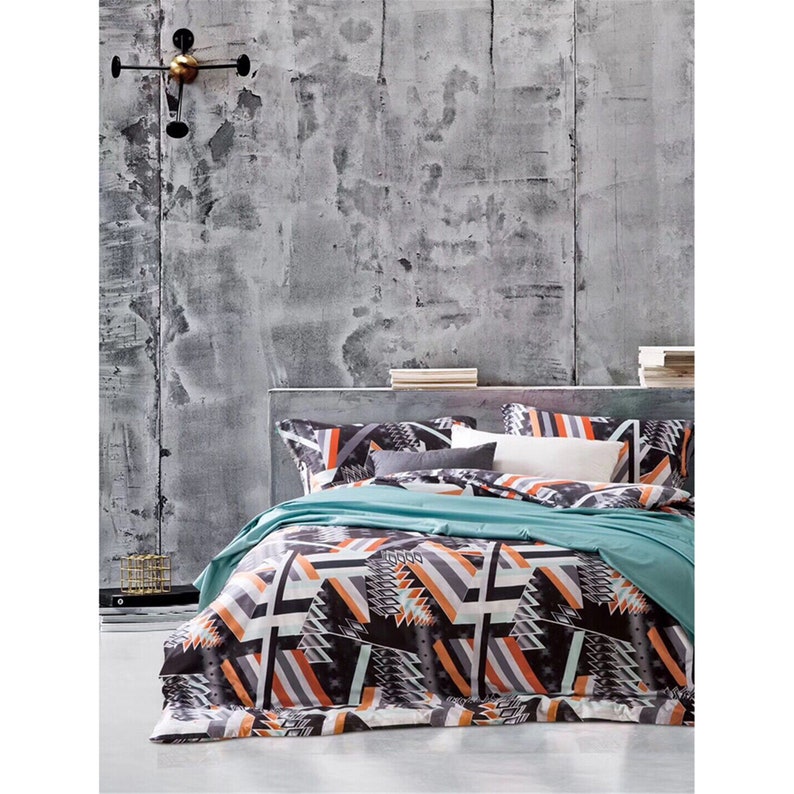 Black Matrix Geometry Pattern Quilt Cover Concise Design 3 Piece Comfort Duvet Cover 4 Seasons Bedding Sets Pillowcases Twin Queen King Size
