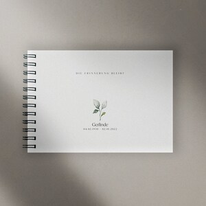 Trauerbuch personalisiert Hardcover Ringbuch - Kondolenzbuch - Buch für Erinnerungen - Gästebuch - Blanko