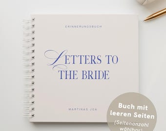 JGA Album personalisiert – Blankobuch mit Herz 21x21 cm – Fotoalbum, Gästebuch, Erinnerungen