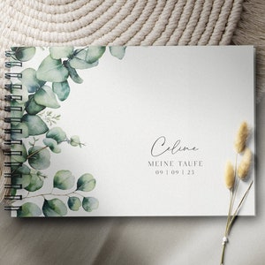 Baptism Book Personalized Hardcover Ring Binder Memory Book to fill in or with blank pages
