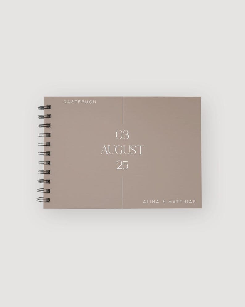 Zeitloses Gästebuch - Rosa- Schlicht - words of love - minimalistisch - Schriftzug - Perfekt für Hochzeiten! Personalisiert mit Namen & Datum, erhältlich in DIN A4 oder A5, als Ausfüllbuch oder blanko. Hochwertiges Ringbuch mit Hardcover & minimalistisches Design – ideal, um Erinnerungen & liebe Worte der Gäste festzuhalten. Ein stilvolles Highlight für jede Feier
