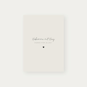 Postkarte Hebamme mit Herz | Dankeskarte Geburt & Wochenbett | Karte für Hebamme | Danke sagen nach der Schwangerschaft