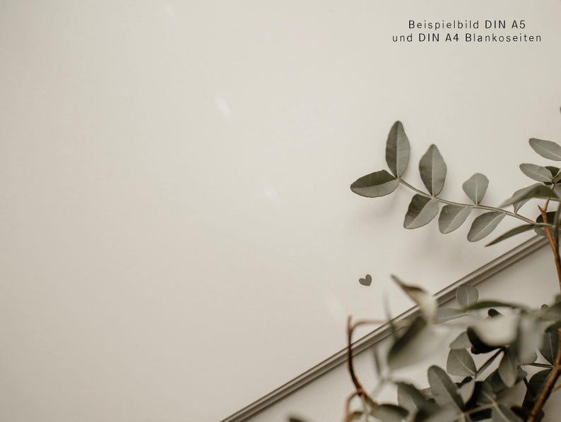 Gästebuch, Hochzeit, Personalisiert, personalisierbar mit Namen, Ringbuch, Fotoalbum, zum Ausfüllen oder Blanko, Hardcover Einband, Modernes Design, Greenery, Grüne Zweige, Eukalyptus, Inhaltsseiten mit Fragen, Erinnerungsbuch