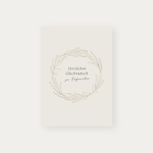 Postkarte Konfirmation | Glückwunschkarte zur Konfirmation | Karte für Mädchen & Jungen | Grußkarte evangelisches Fest
